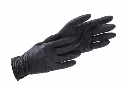 F. Bosch Vinyl Gloves Black Powder-Free